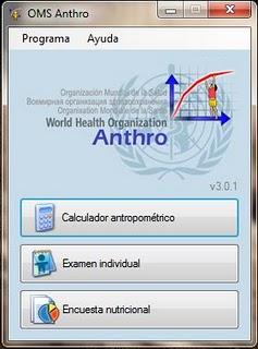 Software de Tablas de Crecimiento infantil de la OMS Software de Tablas de Crecimiento infantil de la OMS