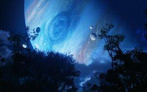 Polifemo visto desde Pandora en Avatar La física de Avatar