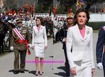 Dña. Letizia, preside la jura de bandera de la Guardia Real. Princess Letizia attends Royal Guards flag ceremony