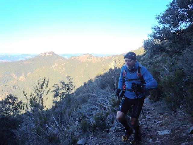 Snow Trail Running...!! Trail sobre nieve... Travesía Viladrau - La Garriga 31 km  de puro Trail...