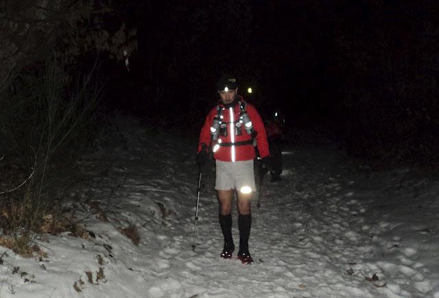 Snow Trail Running...!! Trail sobre nieve... Travesía Viladrau - La Garriga 31 km  de puro Trail...