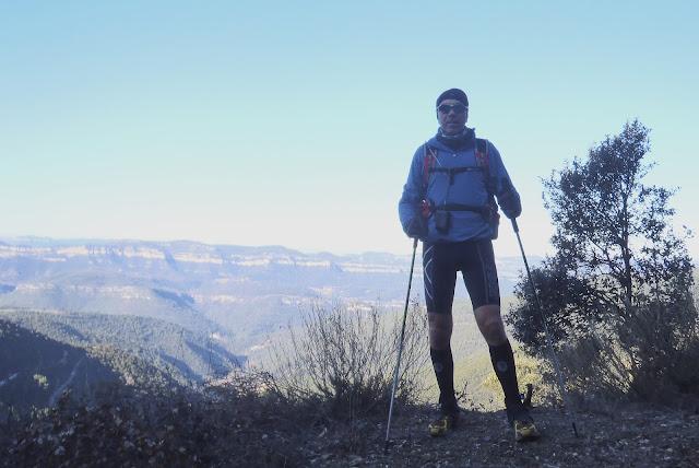 Snow Trail Running...!! Trail sobre nieve... Travesía Viladrau - La Garriga 31 km  de puro Trail...