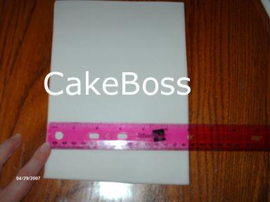 Paso a paso: Lazos con fondant fondant que se mide a 6 pulgadas