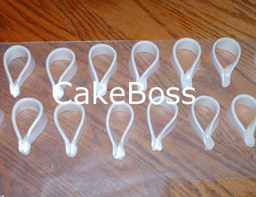 Paso a paso: Lazos con fondant hileras de arcos apretados