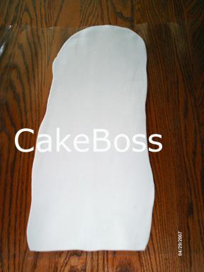 Paso a paso: Lazos con fondant Capa plana de pasta de azúcar
