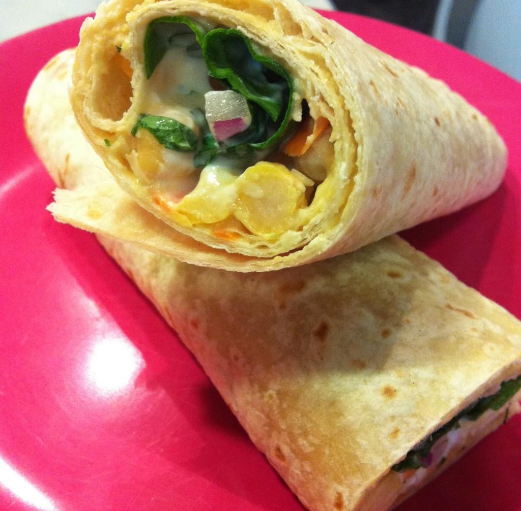 Receta: wrap de verduras