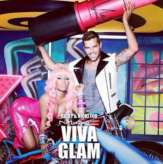 Ricky Martin y Nicki Minaj para viva glam de MAC