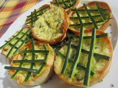 Mini-quiches de calabacín