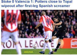 VIDEO: GOLAZO DE TOPAL EN EL STOKE - 0 VALENCIA - 1 VIDEO: GOLAZO DE TOPAL EN EL STOKE - 0 VALENCIA - 1