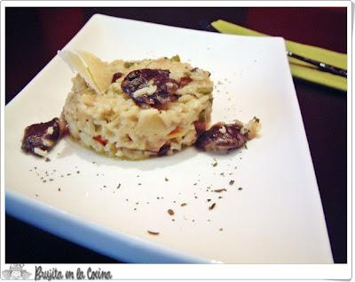 Risotto de setas y queso azul Risotto de setas y queso azul