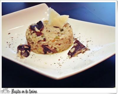 Risotto de setas y queso azul Risotto de setas y queso azul