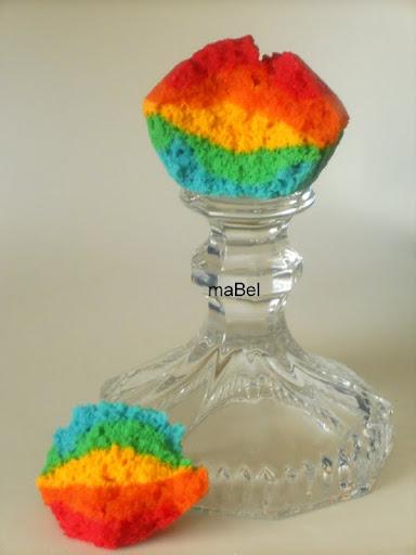 Rainbow cupcakes - Magdalenas de colores Rainbow cupcakes - Magdalenas de colores