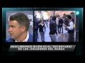 El guardaespaldas de Messi se enojó con un fanático El guardaespaldas de Messi se enojó con un fanático