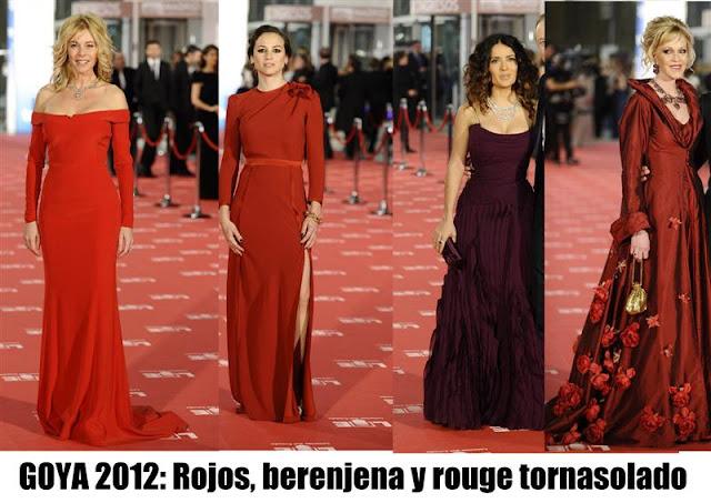 La moda en los Premios Goya 2012