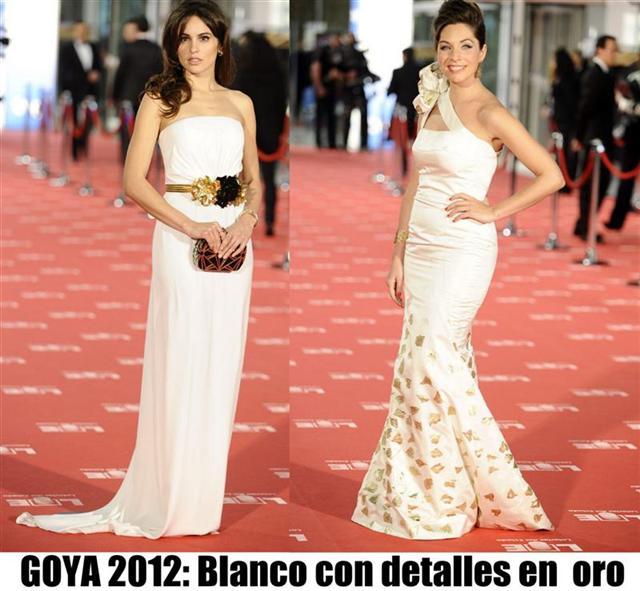 La moda en los Premios Goya 2012