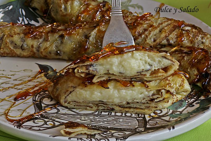 FRIXUELOS (CREPS) RELLENOS DE CREMA PASTELERA FRIXUELOS (CREPS) RELLENOS DE CREMA PASTELERA