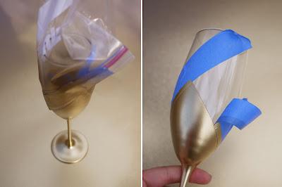 Nueva sección en el blog: DIY Hoy: Cristalería sumergida en oro