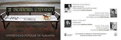 III Encuentros literarios de la Universidad Popular de Almansa