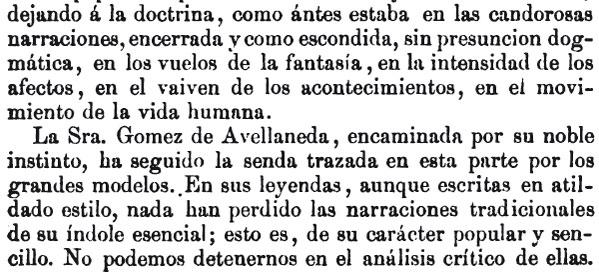 LEYENDAS  Y NOVELAS DE LA AVELLANEDA