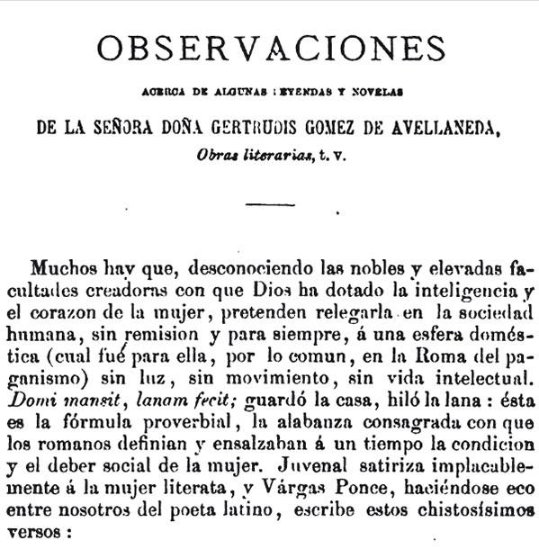 LEYENDAS  Y NOVELAS DE LA AVELLANEDA