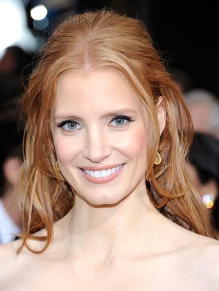 Jessica Chastain Los looks de los Oscar 2012