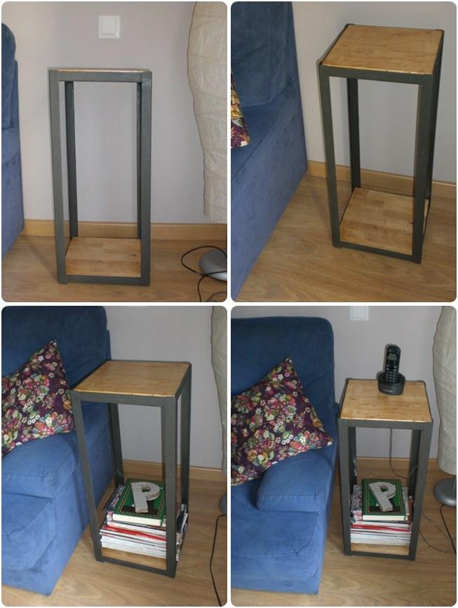 Ikea hack: la mesa cubo de hierro y madera de patricia paperblog Ikea mesa maciza madera