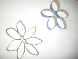 Una manualidad fácil: flores de papel higiénico