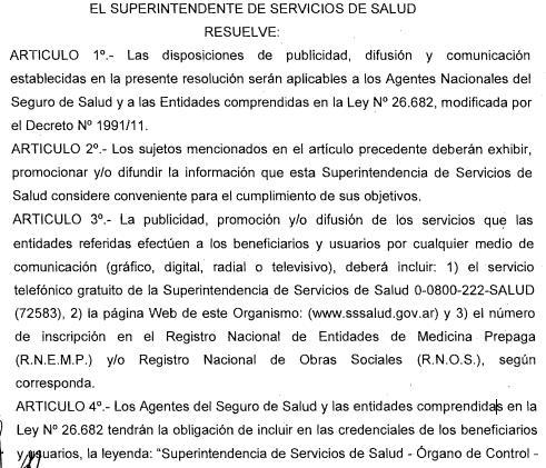Res.147/12 - SSSALUD.