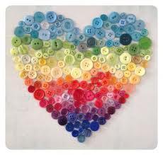 Burbujas enamoradas: corazones con botones