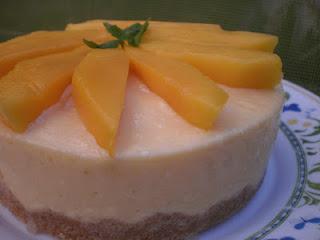 TARTA DE QUESO CON MANGO