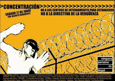 Contra los Centros de internamiento para Extranjeros #CIEsNO