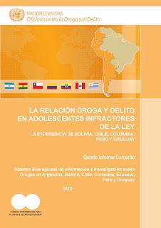 Estudio Comparativo sobre La Relación Droga y Delito en Adolescentes Infractores de la Ley Estudio Comparativo sobre La Relación Droga y Delito en Adolescentes Infractores de la Ley