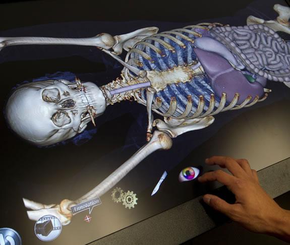Anatomage :: mesa de anatomía en 3D