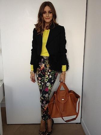 Olivia Palermo, pantalón jungle y zapatos de leopardo. ¿Te gusta o te disgusta?