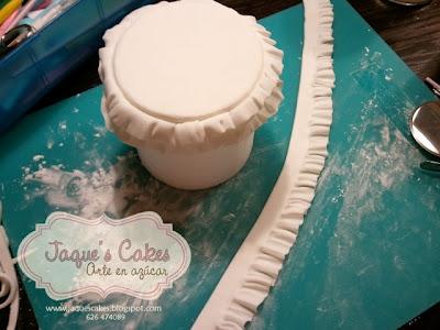 Paso a paso tartas fondant - Ruffle Cake o Tarta de Volantes Paso a paso tartas fondant - Ruffle Cake o Tarta de Volantes