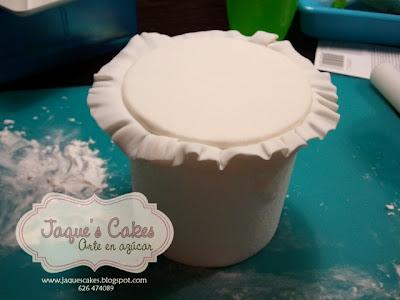 Paso a paso tartas fondant - Ruffle Cake o Tarta de Volantes