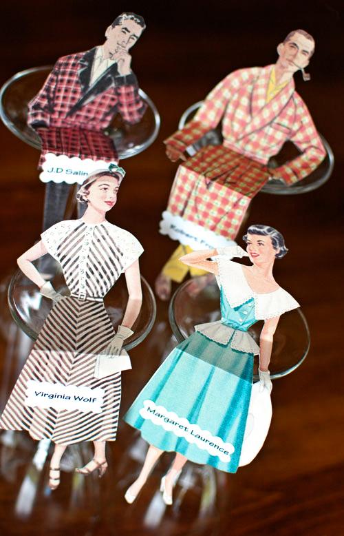 Muñecos vintage para sentar a los invitados Muñecos vintage para sentar a los invitados