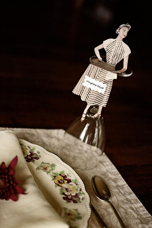 Muñecos vintage para sentar a los invitados Muñecos vintage para sentar a los invitados