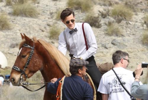 Imágenes del capítulo que ‘Doctor Who’ graba en España Doctor-Who-Cowboy-1-500x338