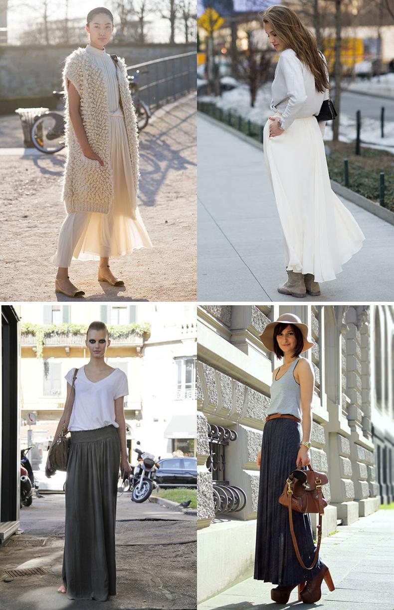 Inspiration Long Skirts collagevintage