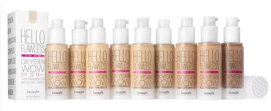 tonos base líquida Hello Flawless Oxigen Wow de Benefit tonos base líquida Hello Flawless Oxigen Wow de Benefit