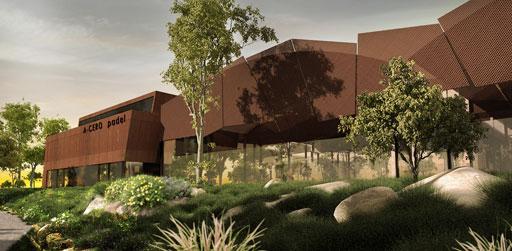 A-cero Tech Projects Club de padel A-cero Tech V2 en acero corten