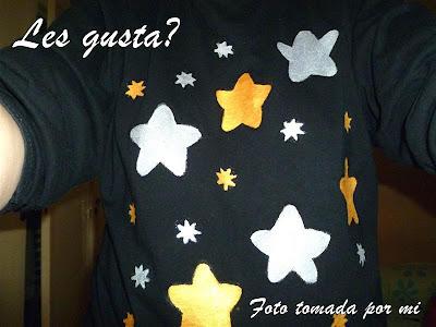 DIY Remera con estampado estrella