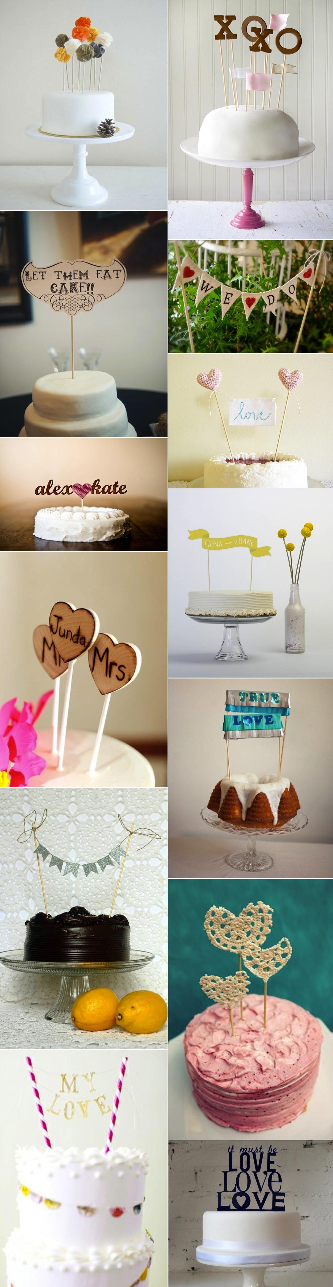 Decoración para la tarta nupcial/Wedding cake toppers