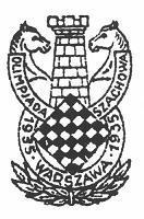 Ajedrez y pintura Henry Grob 1904-1974 Logo de la Olimpiada de Ajedrez Varsovia 1935