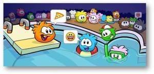 Spa de Puffles en El Club Penguin