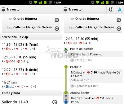 Google Maps incorpora la red de Cercanías de Madrid para navegación en transporte público Google Maps incorpora la red de Cercanías de Madrid para navegación en transporte público