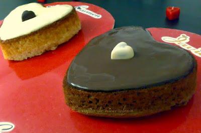 Tartas corazón de natillas para dos Tartas corazón de natillas para dos