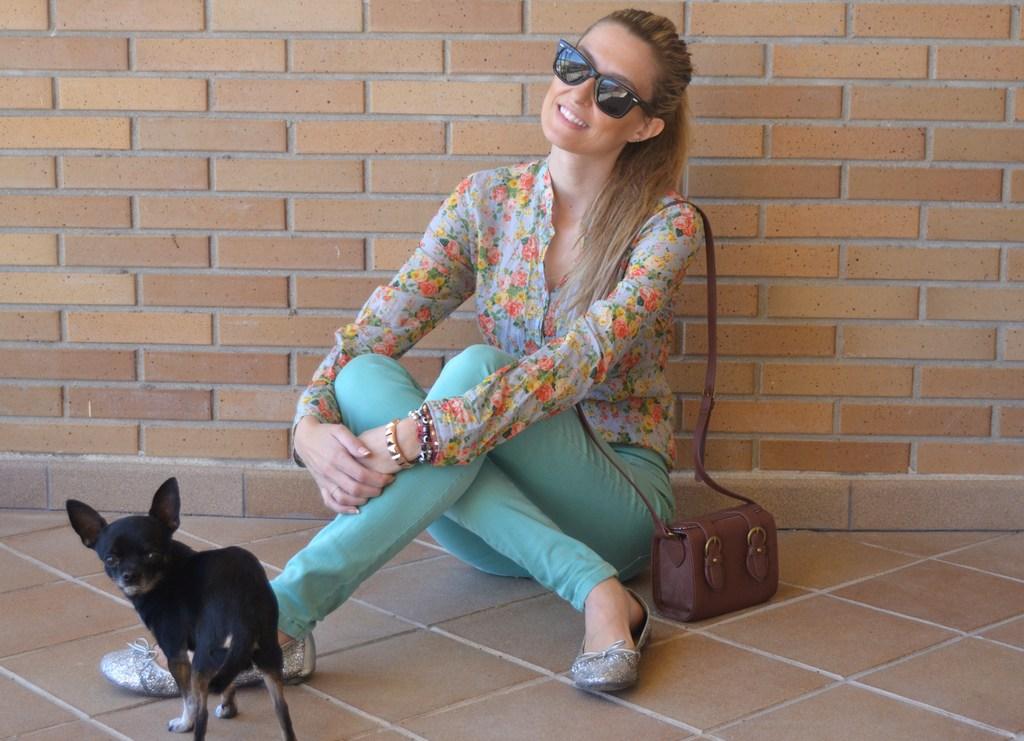 Mint pant & glitter shoes Mint pant & glitter shoes