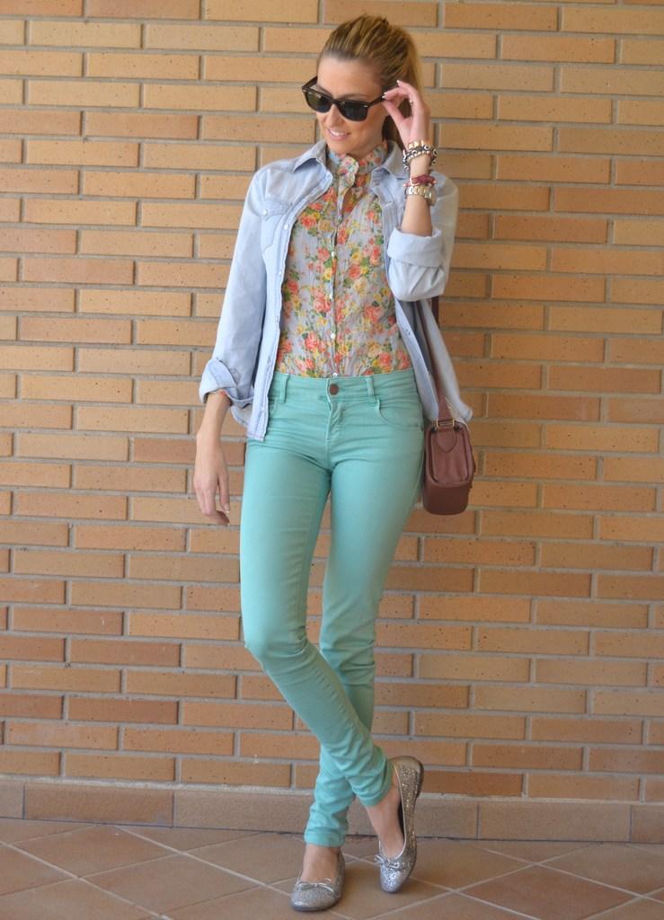 Mint pant & glitter shoes Mint pant & glitter shoes